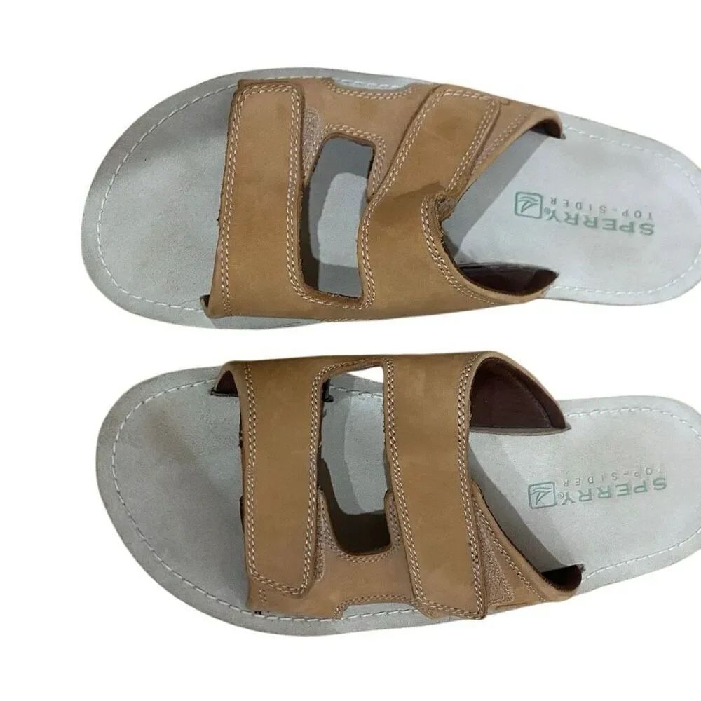 Sperry Top Rider size 10 sandal slider tan flat